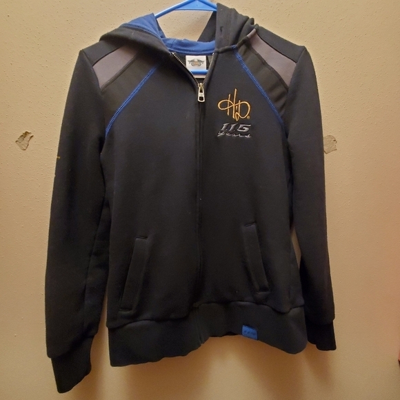Womens size small Harley-Davidson  black hoodie 115th super comfy - Picture 2 of 12
